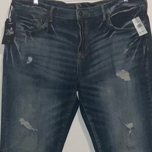 PRPS LE SABRE DISTRESSED SLIM TAPERED FIT STRETCH AMERICAN JAPANESE DENIM 40x33